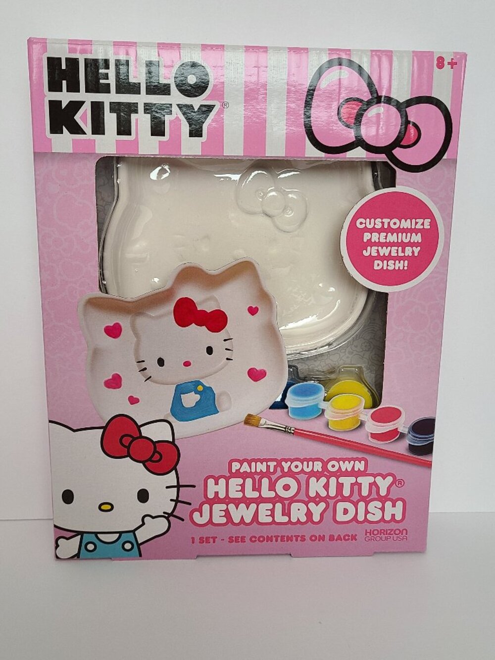 NWT Sanrio Hello Kitty Paint Your Own Ceramic Jewelry Dish Kit
